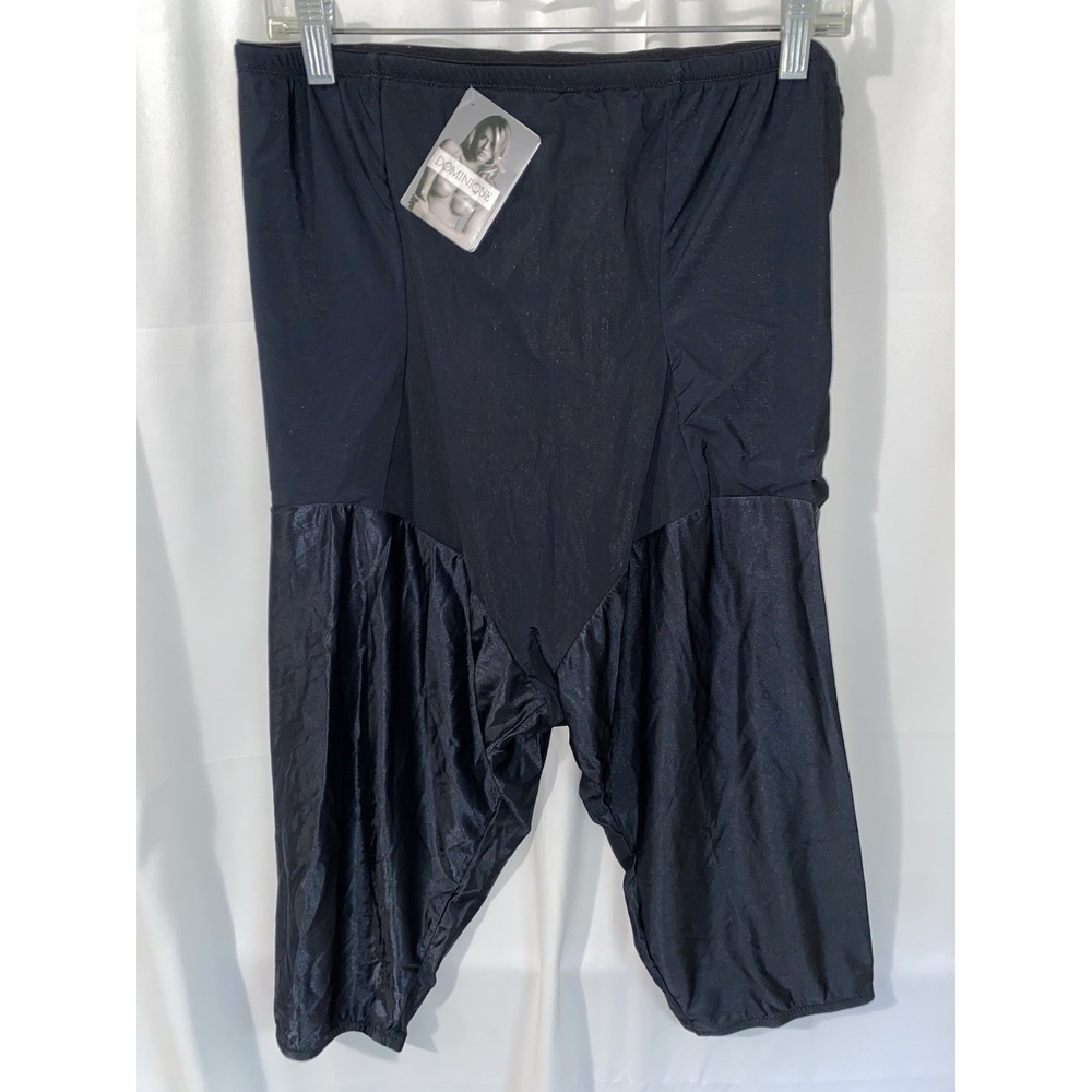 Dominique Nude Shapewear Capri Light Control Pantsliner Silky #3003 Black 4XL